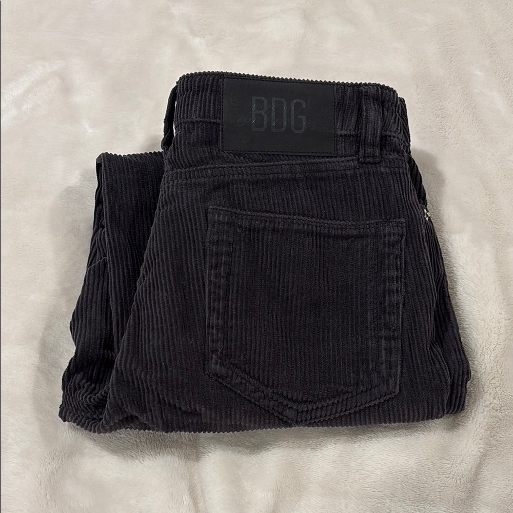 BDG Black Jeans with Corduroy Texture